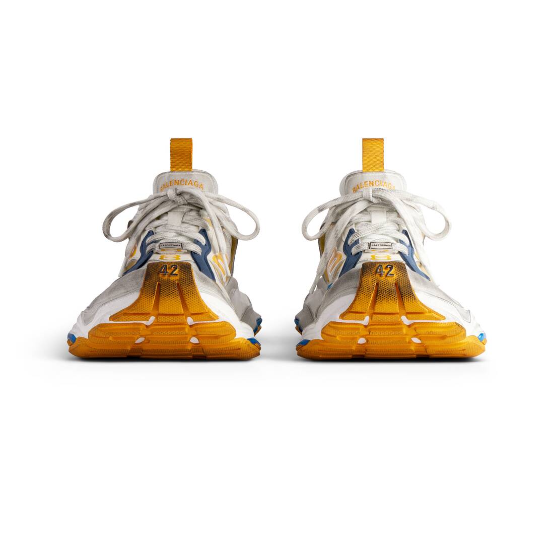 Men’s Cargo Sneaker  in White/grey/orange/blue - Image 3